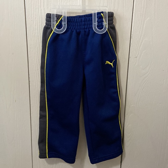 Puma Navy, Grey & Yellow Hooded Warm Up Suit - Picture 3 of 8